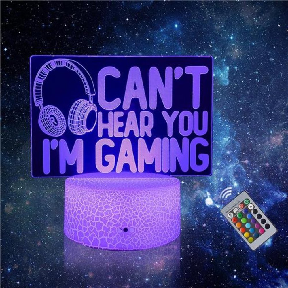 3D Night Light Illusion Lamp Birthday Gifts for Gamers Girls and Boys
